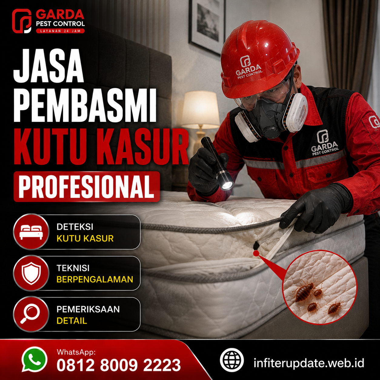 Layanan Pembasmi Kutu Kasur untuk Kos dan Hotel Salatiga