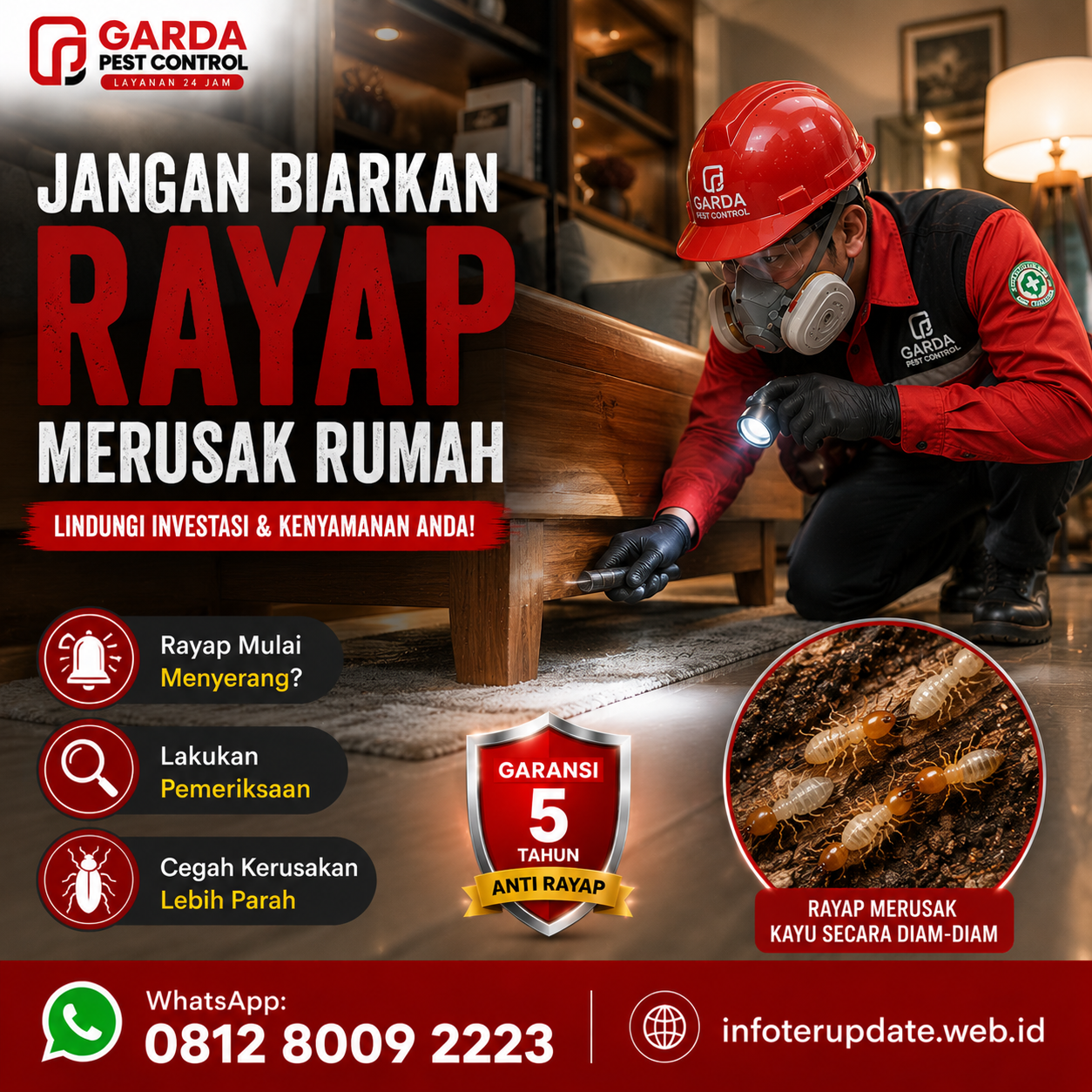 Tips Memilih Jasa Anti Rayap Bergaransi Resmi Agar Bangunan Terlindungi