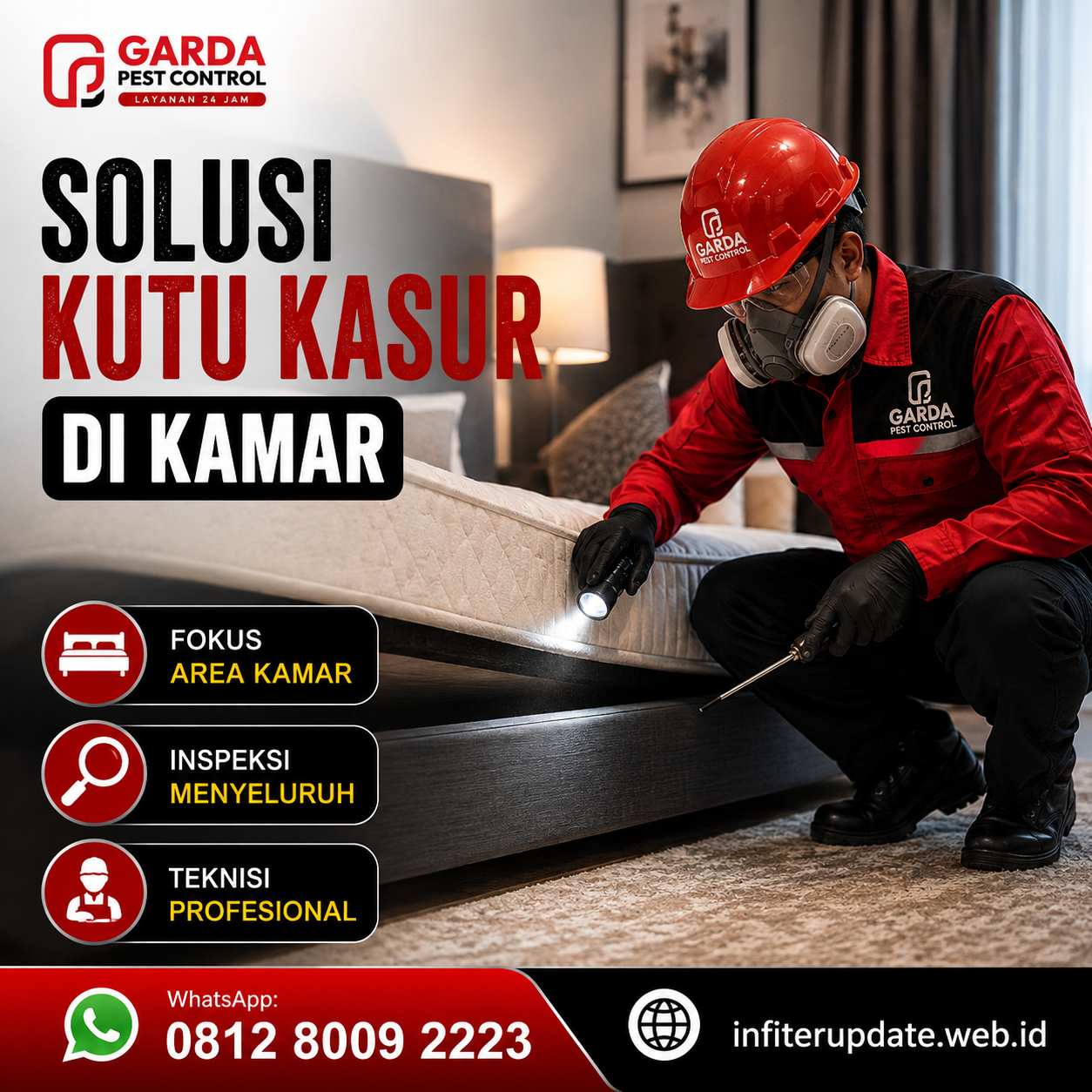 Layanan Pembasmi Kutu Kasur untuk Kos dan Hotel Salatiga
