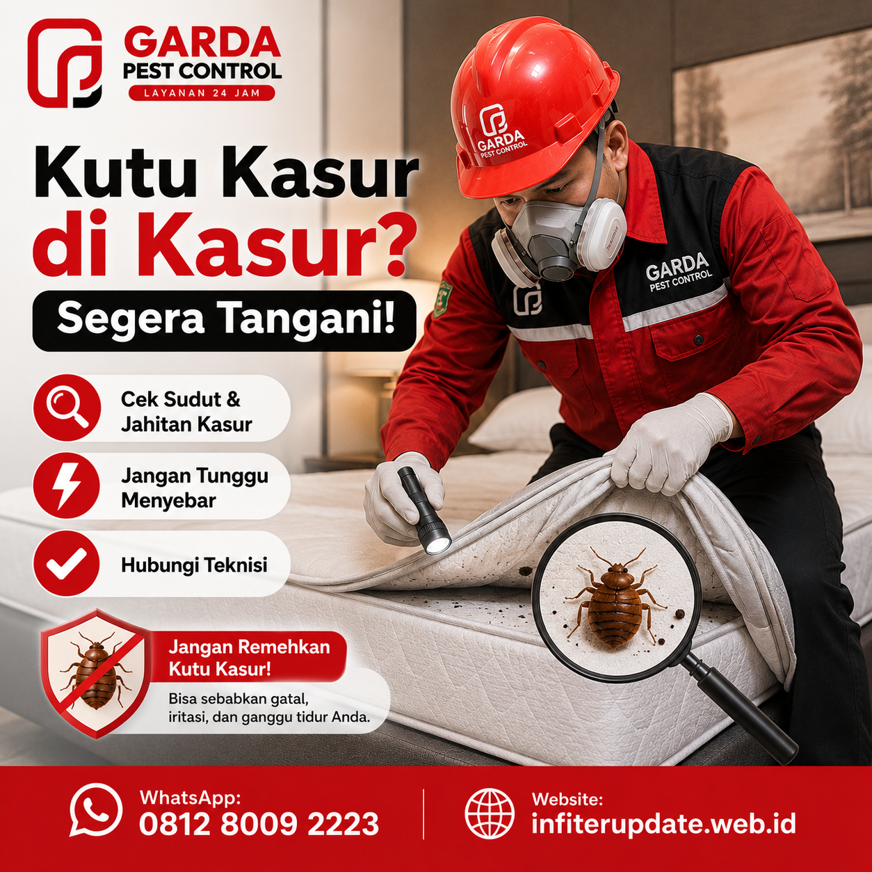 Ciri Ciri Keberadaan Kutu Busuk di Tempat Tidur